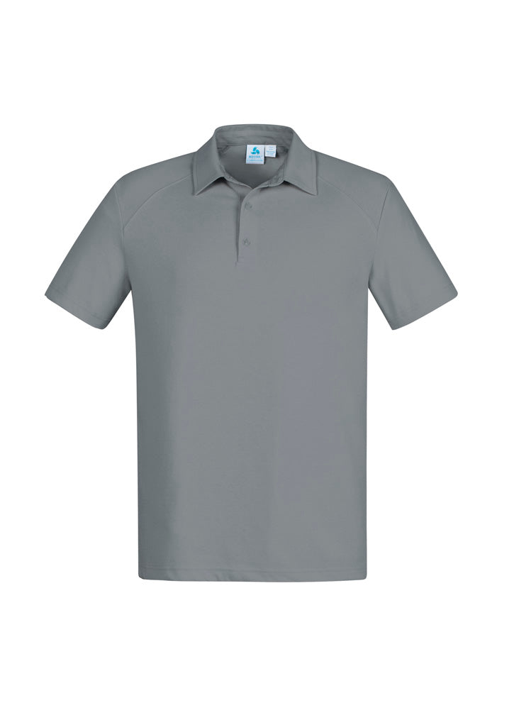 Image of a man wearing a Crest Cotton-Rich Men's Polo at a golf course.