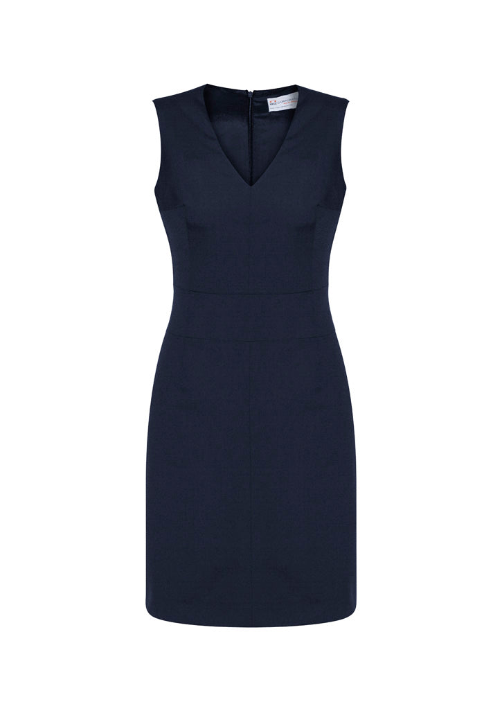 Womens Sleeveless V Neck Dress
