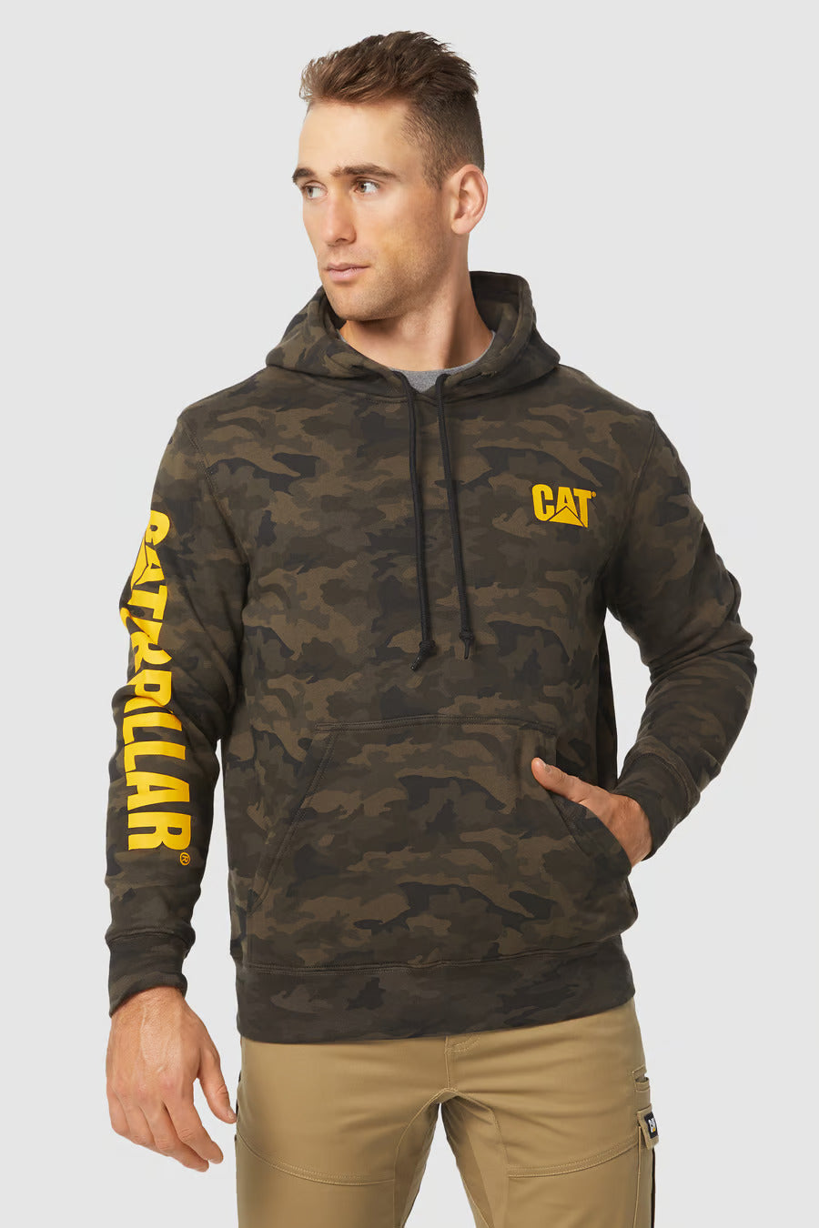 CAT Trademark Banner Hooded Sweatshirts