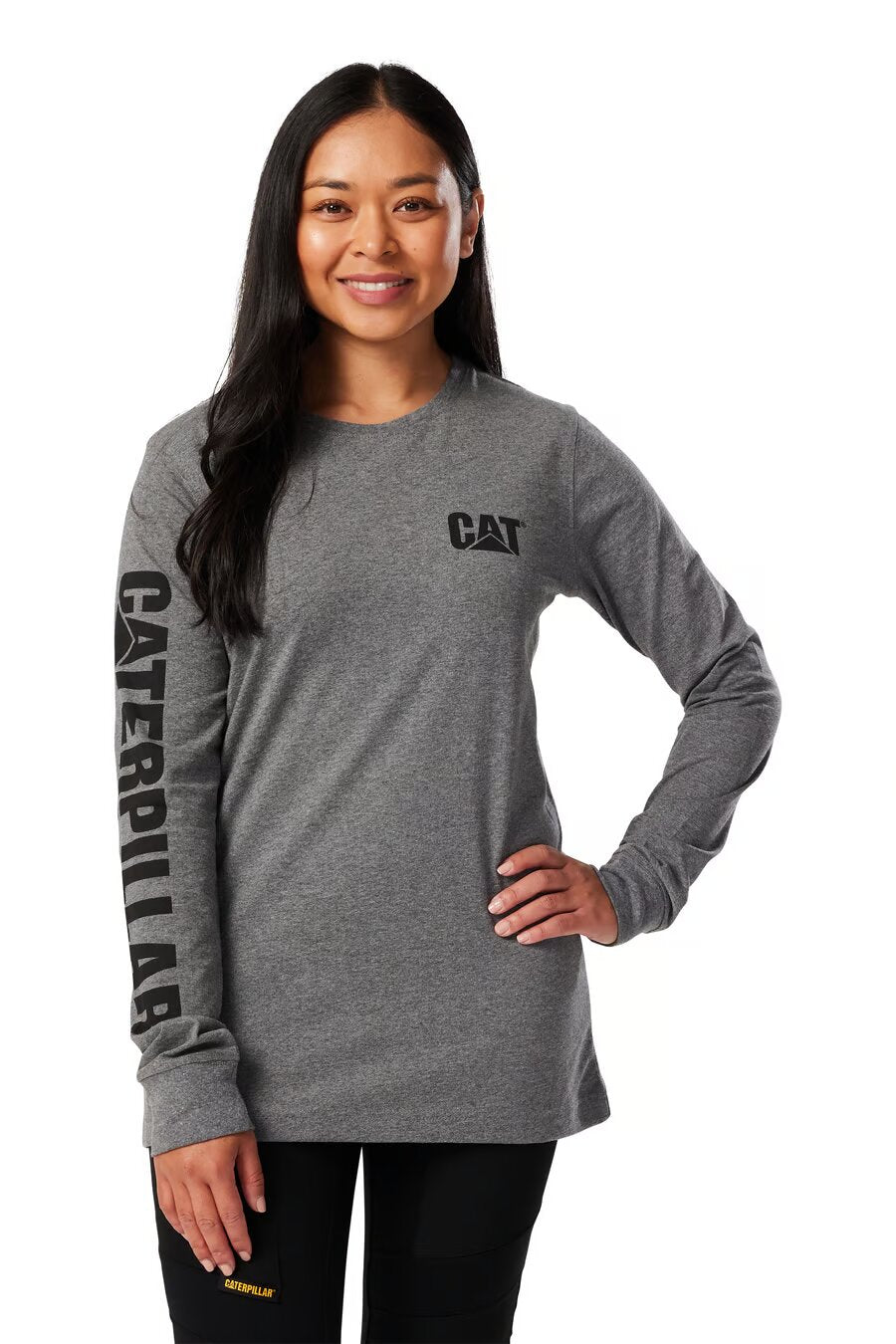 CAT Women's Trademark Banner L/S Tees