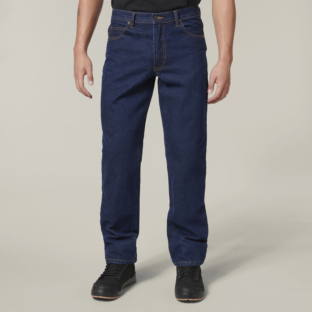 Hard Yakka Heavy Duty Washed Denim Work Jeans