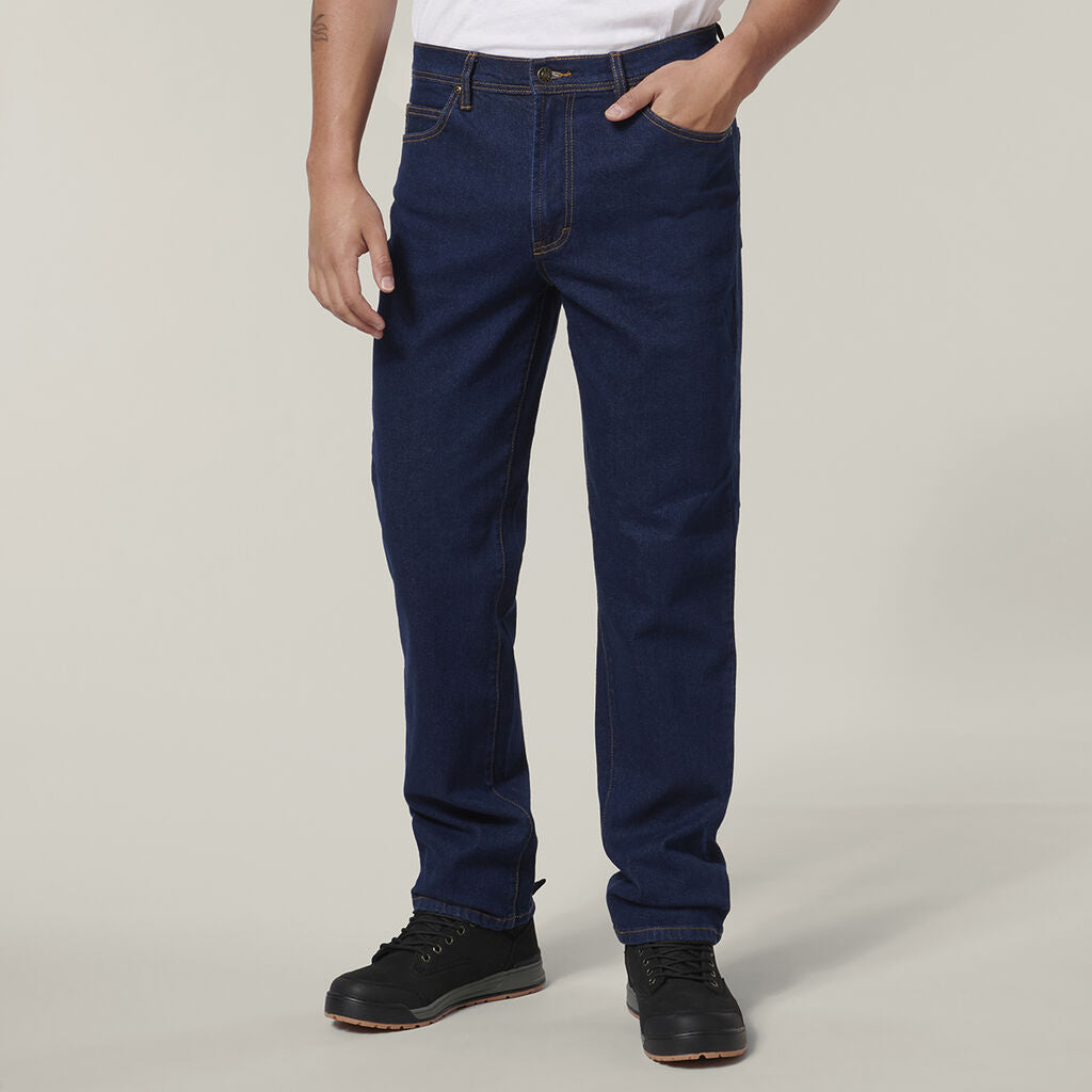 Hard Yakka Straight Leg Stretch Denim Jeans