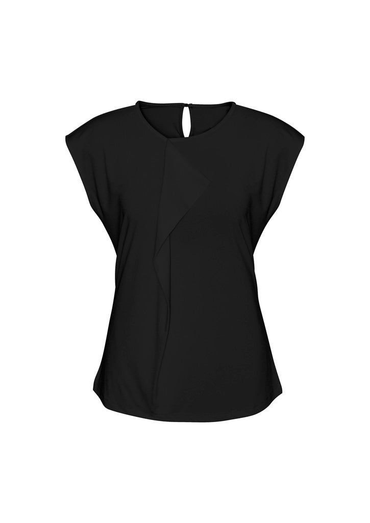 Rosesand Pleat Fold Womens Tops