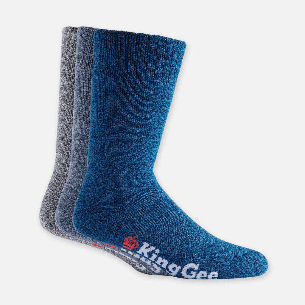 KingGee Men's Bamboo 3-Pack Work Socks