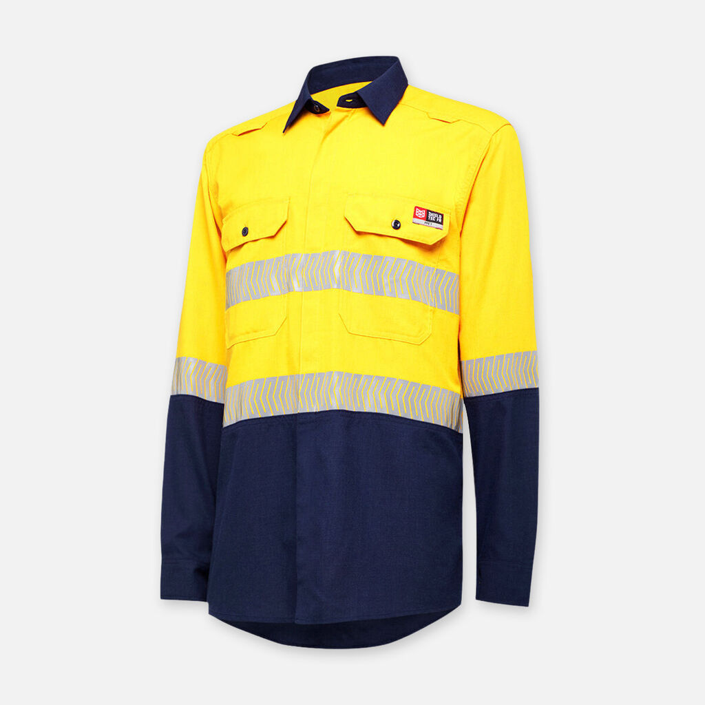 KingGee Shieldtec Lenzing Fr Hi Vis 2Tone Shirts