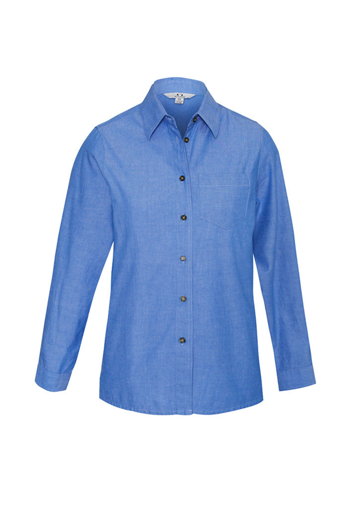 Wrinkle Free Chambray Womens L/S Shirt