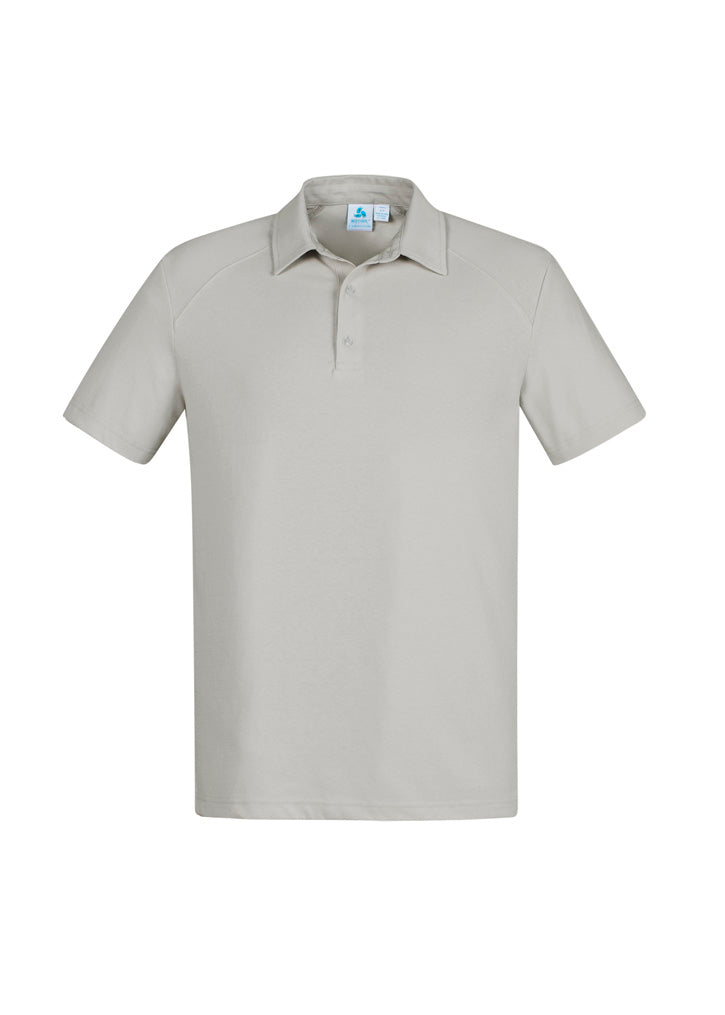 Image of a man wearing a Crest Cotton-Rich Men's Polo at a golf course.