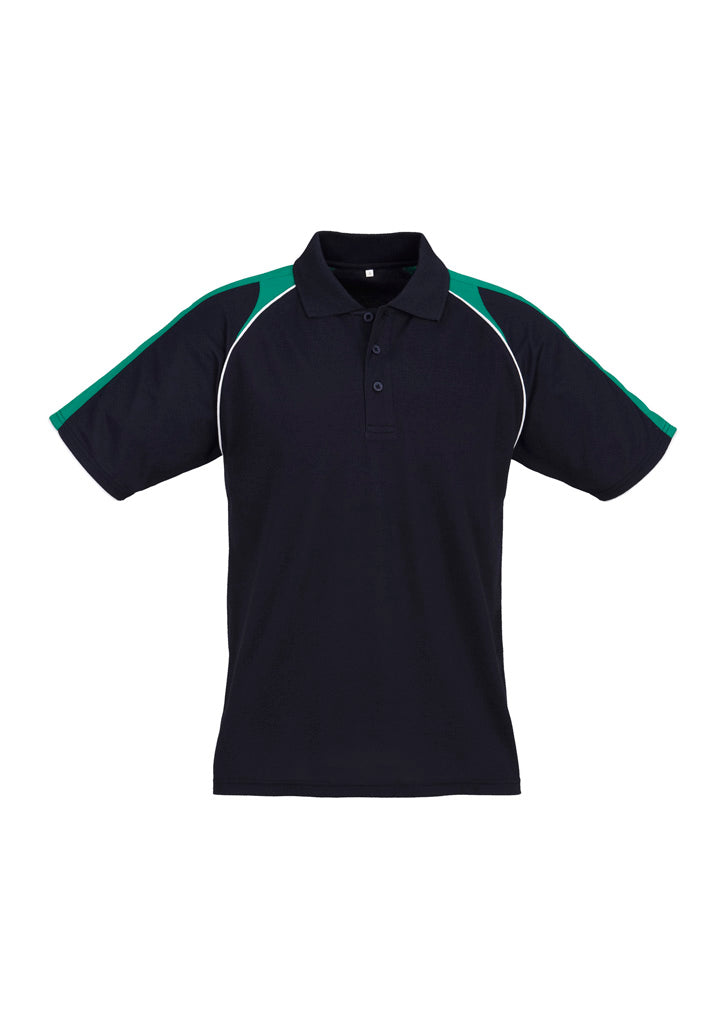 Image depicting a man in a Velocity Moisture Wicking Men's Polo at a marathon.