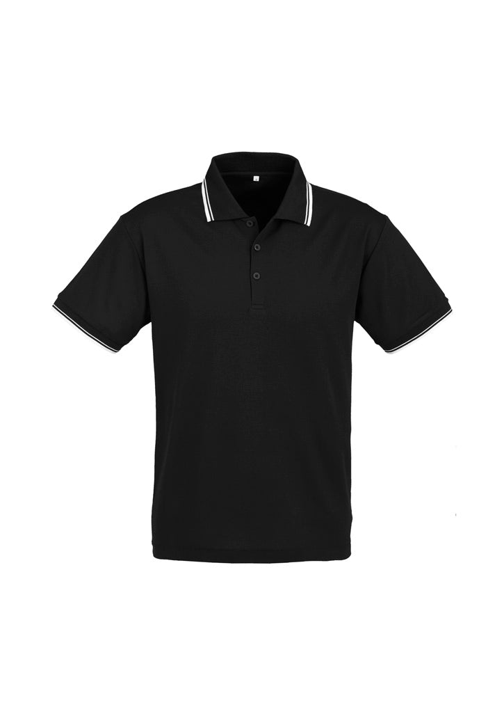 Image showing a man wearing an Astro Cotton-Backed Men's Polo at a community sports event.