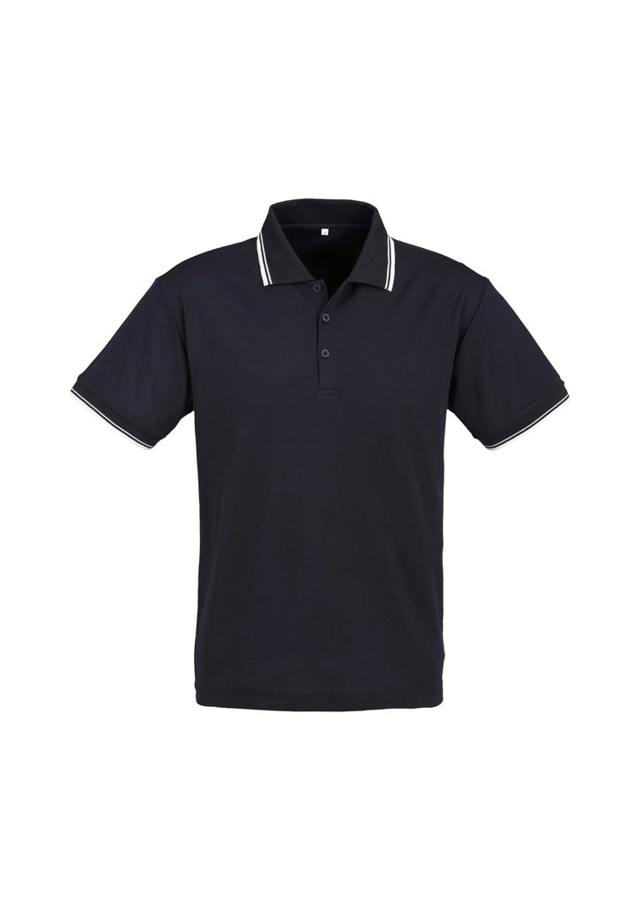 Image showing a man wearing an Astro Cotton-Backed Men's Polo at a community sports event.