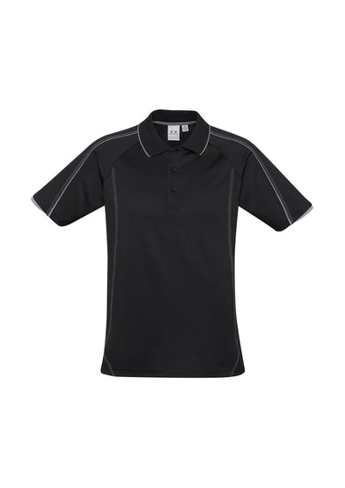 Image depicting a man in an Atom Raglan Sleeve Men's Polo during a sports practice.