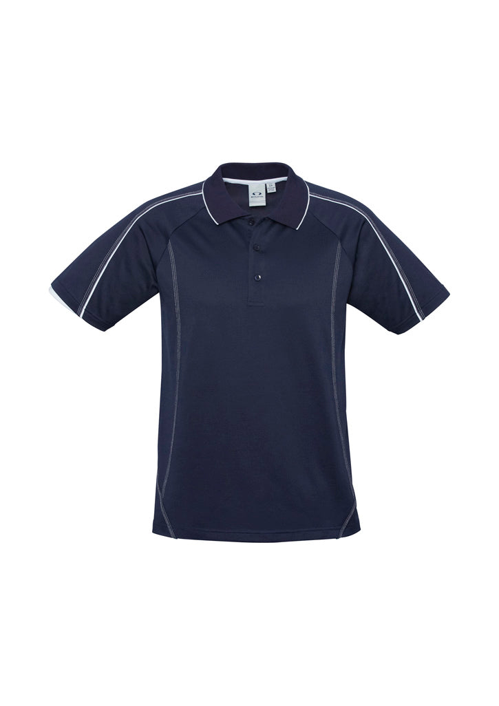 Image depicting a man in an Atom Raglan Sleeve Men's Polo during a sports practice.
