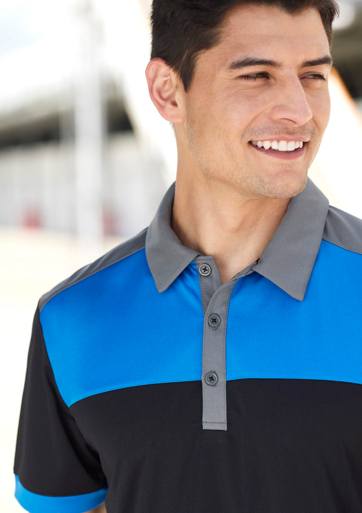 Spark Contrast Panel Mens Polos