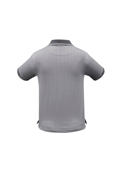 Image of a man wearing a Cole Self Check Fabric Men's Polo in a corporate setting.