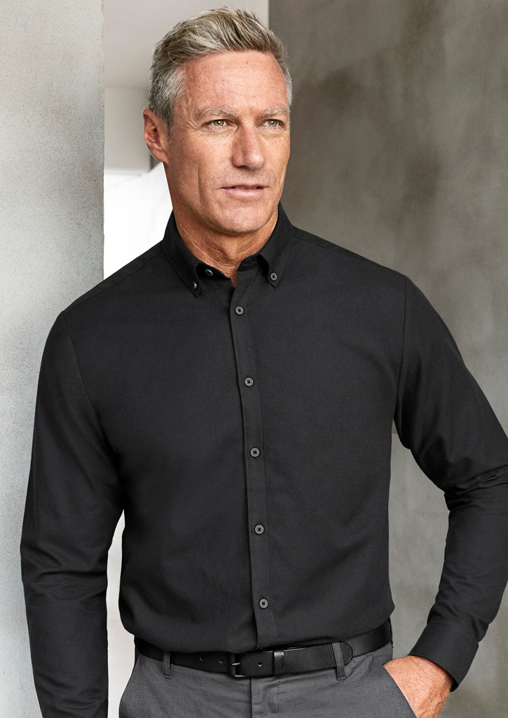 Oxford Weave Mens Long Sleeve Shirts