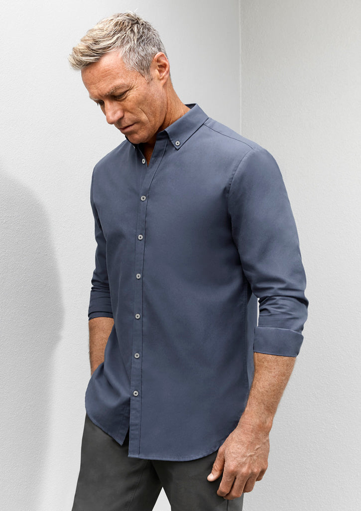 Oxford Weave Mens Long Sleeve Shirts