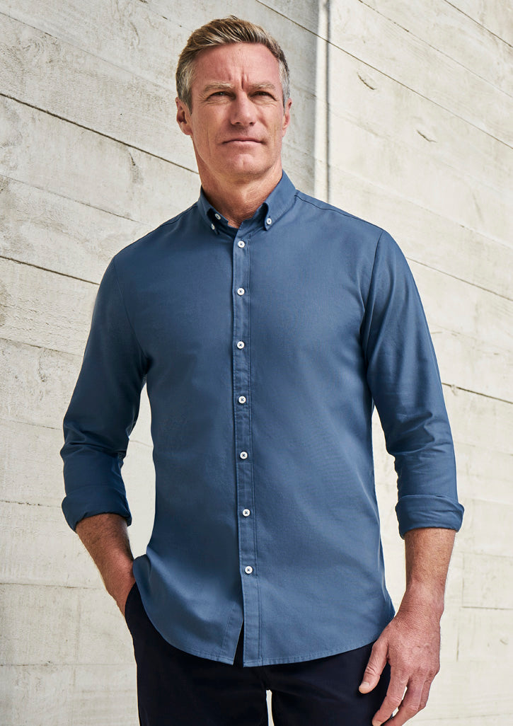 Oxford Weave Mens Long Sleeve Shirts