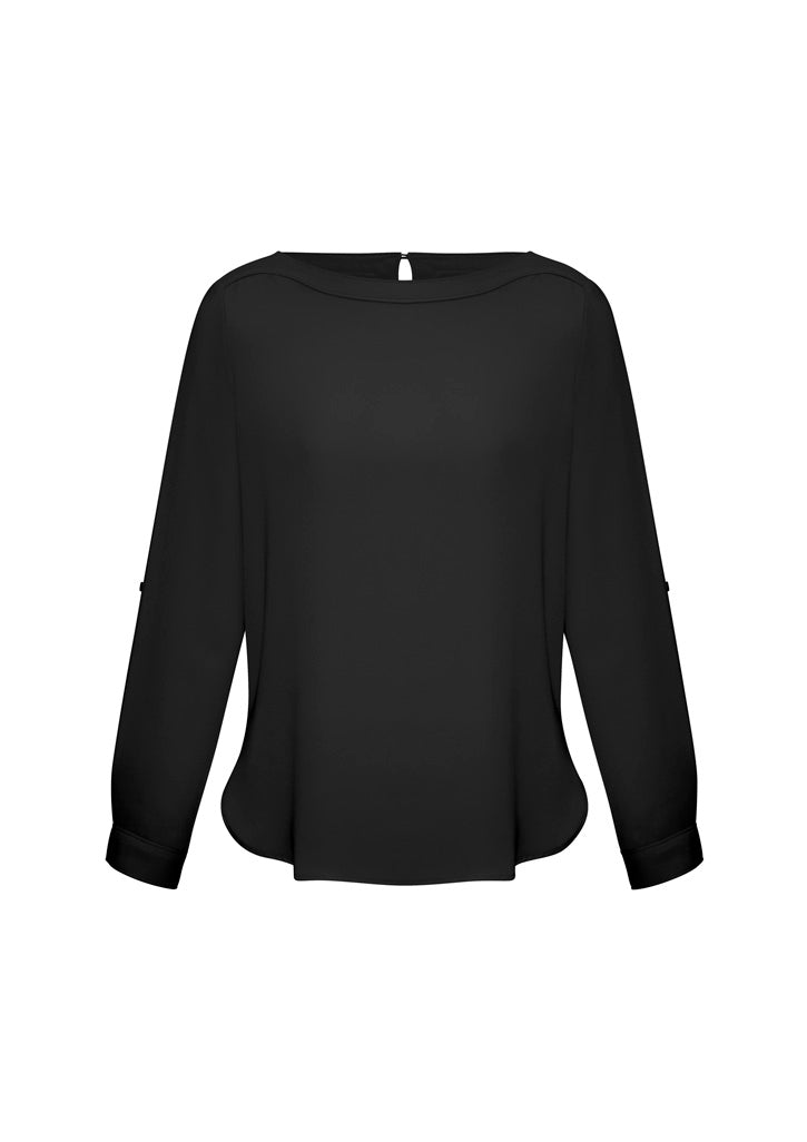 Austin Fuss-Free Womens Boatneck Blouses