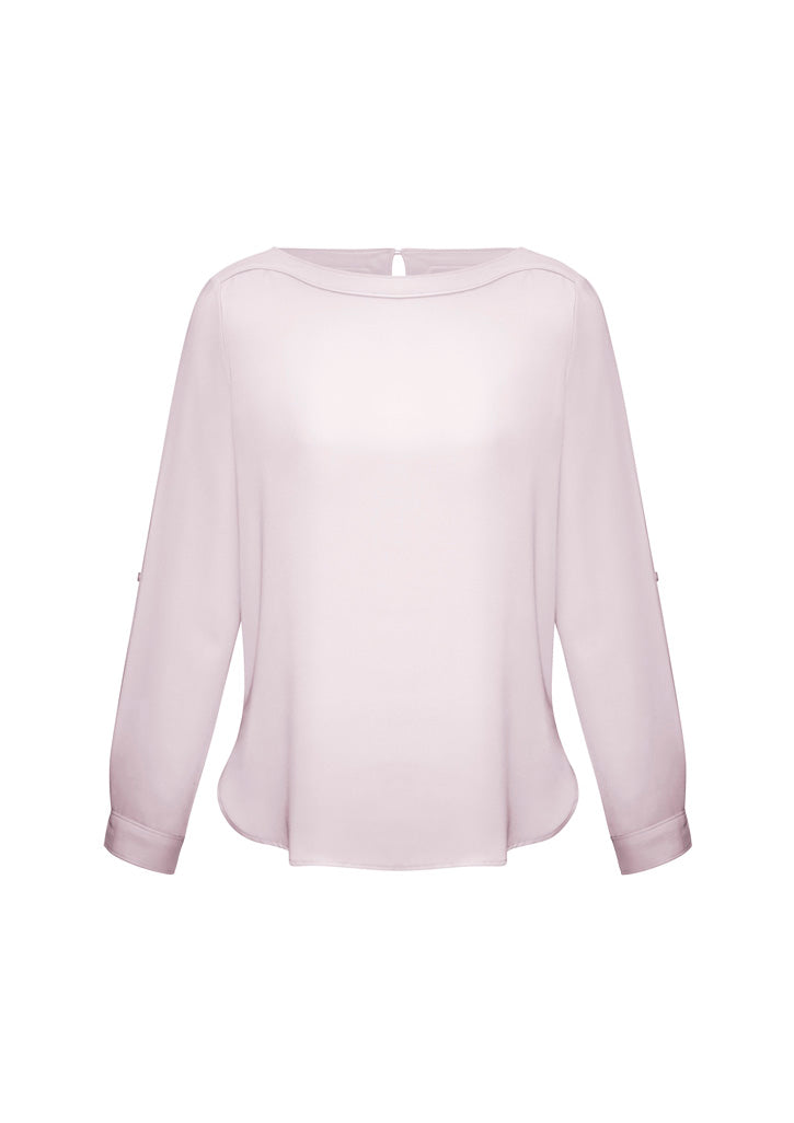 Austin Fuss-Free Womens Boatneck Blouses
