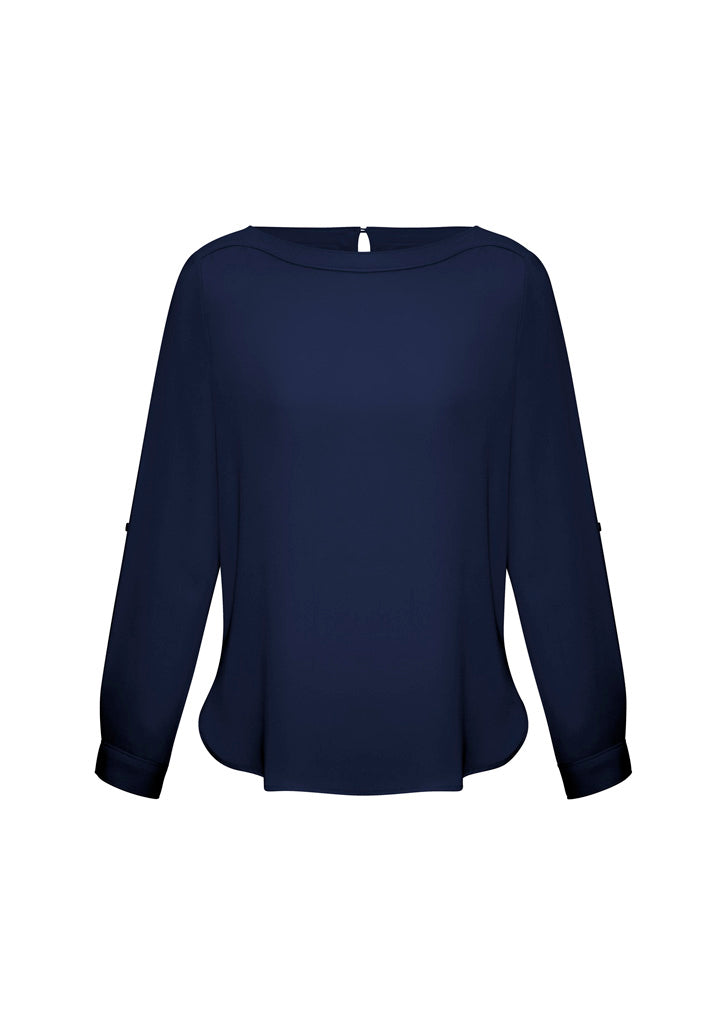 Austin Fuss-Free Womens Boatneck Blouses