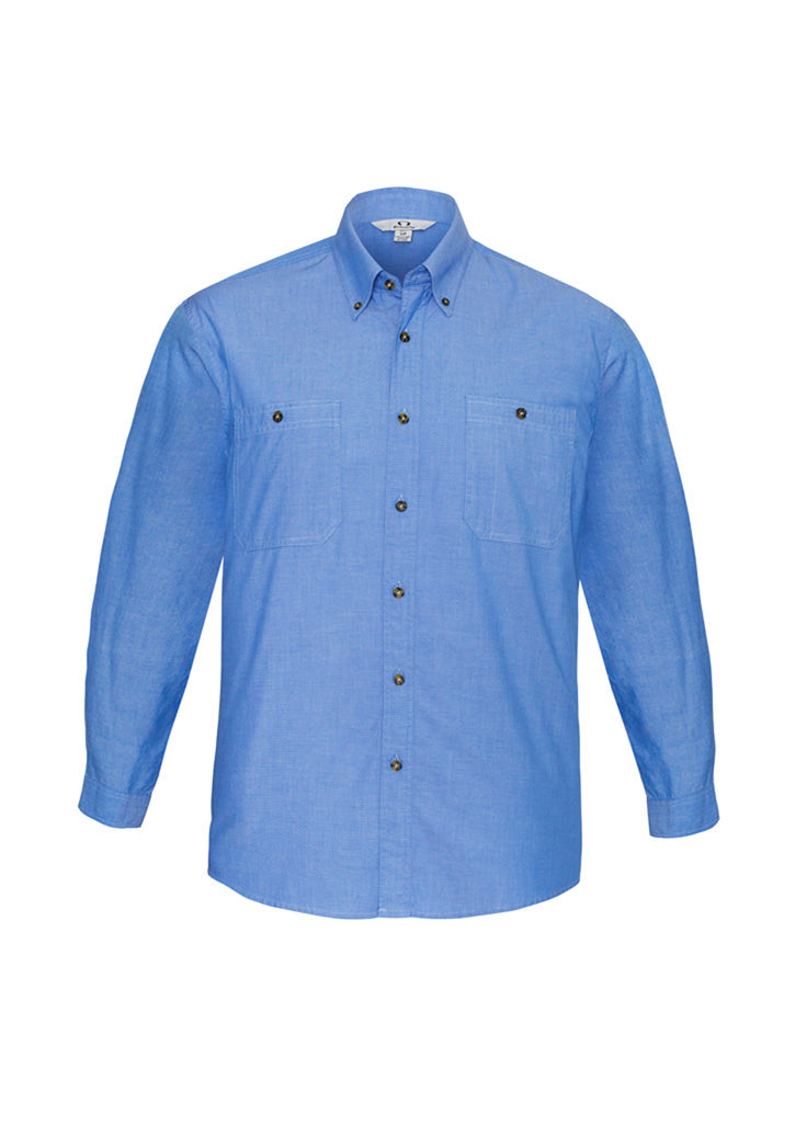 Wrinkle Free Chambray Mens L/S Shirt