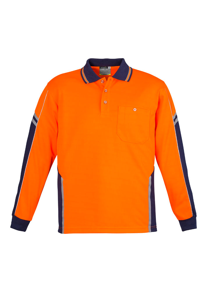 Mens Hi Vis Squad L/S Polo