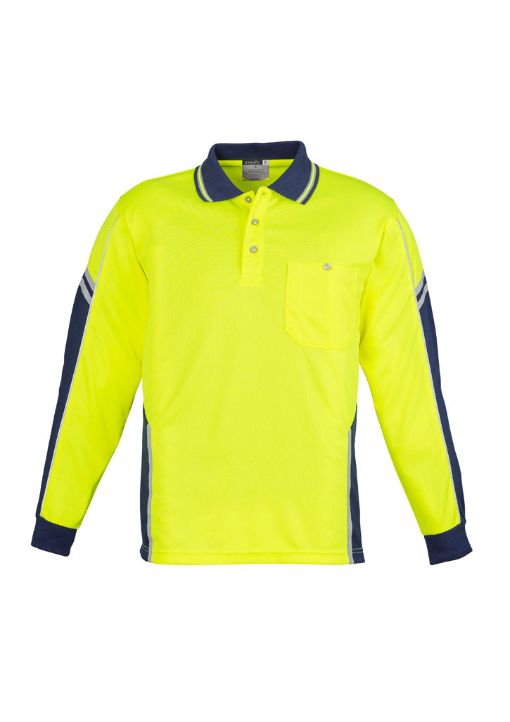 Mens Hi Vis Squad L/S Polo