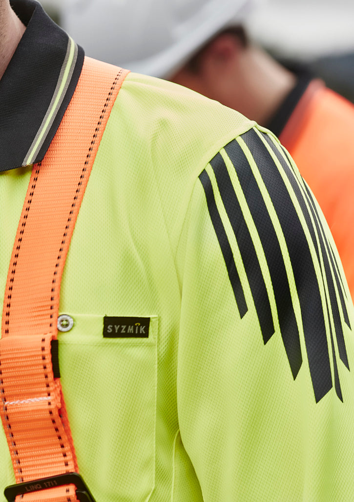Mens Hi Vis Flux L/S Polo
