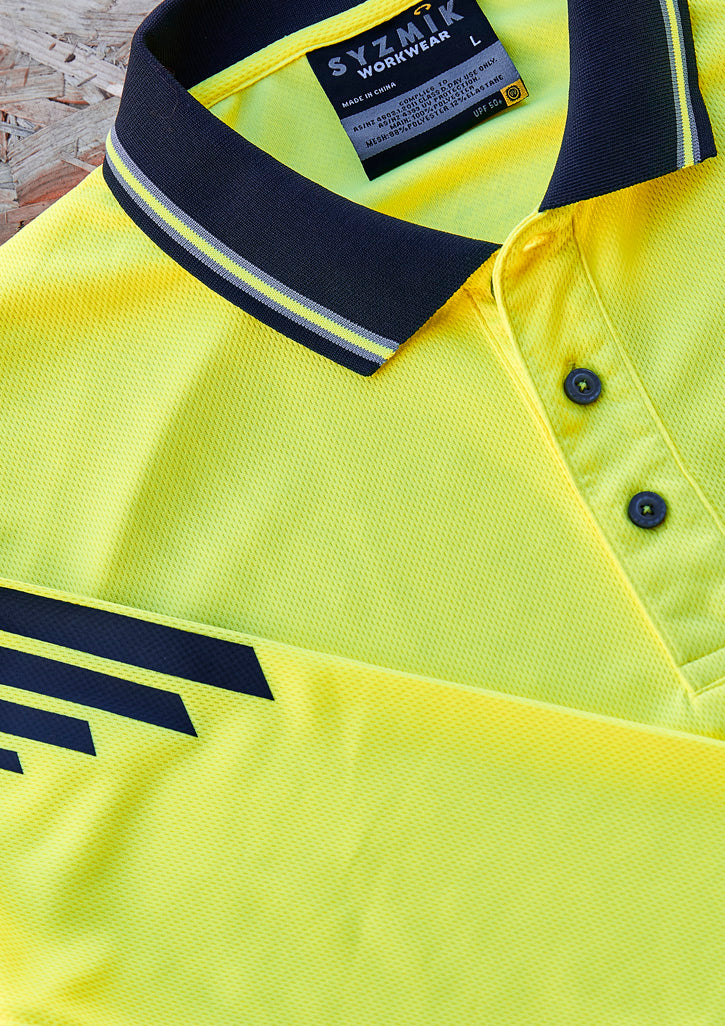 Mens Hi Vis Flux L/S Polo