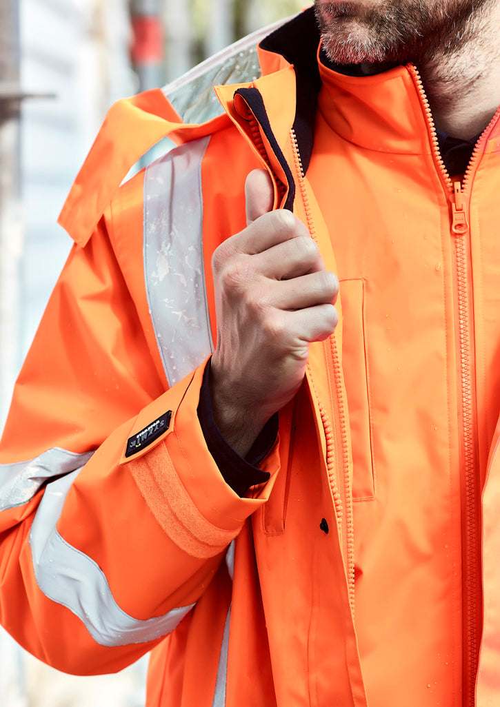 Mens Hi Vis X Back 4 In 1 Waterproof Jackets