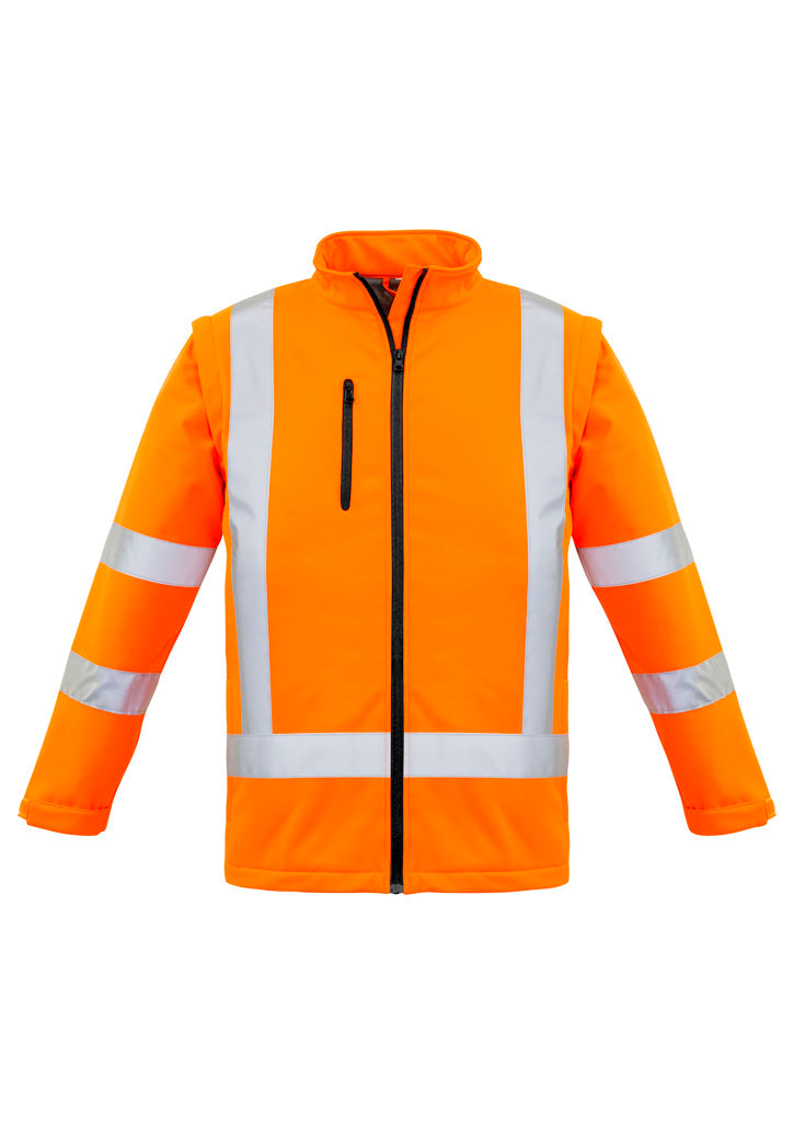 Unisex Hi Vis X Back 2 In 1 Softshell Jackets