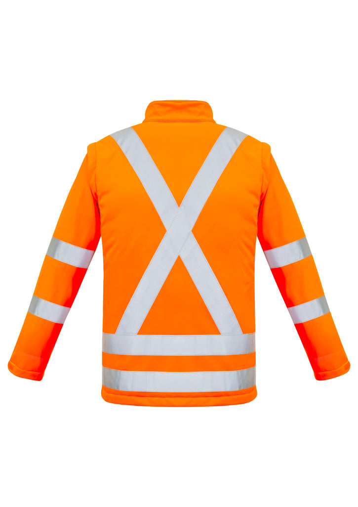 Unisex Hi Vis X Back 2 In 1 Softshell Jackets