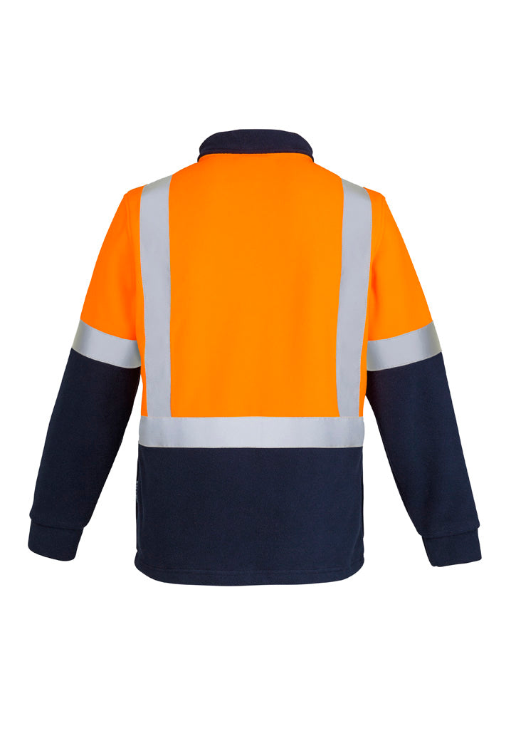 Mens Hi Vis Polar Fleece Pullover - Shoulder Taped
