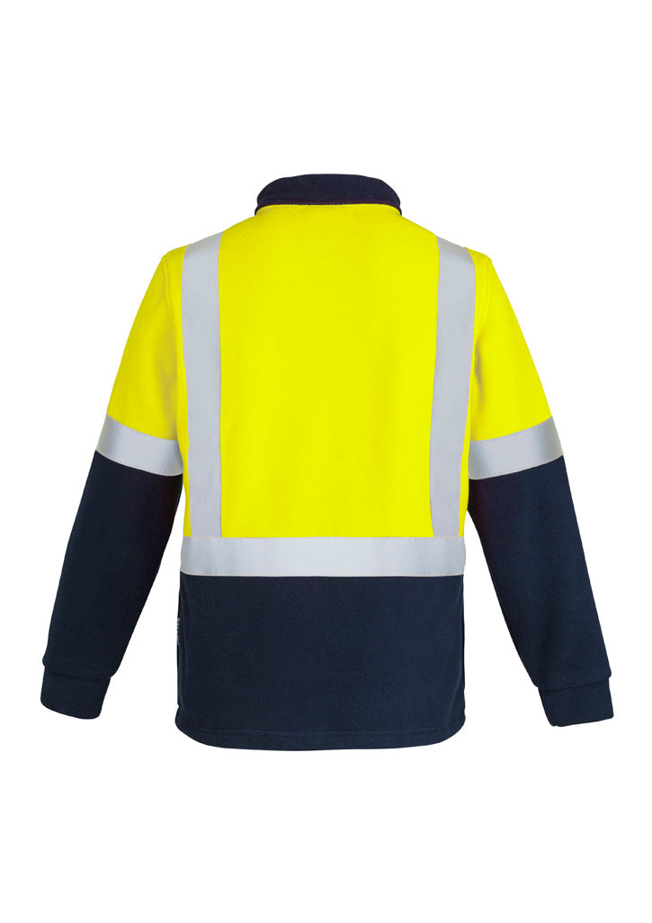 Mens Hi Vis Polar Fleece Pullover - Shoulder Taped
