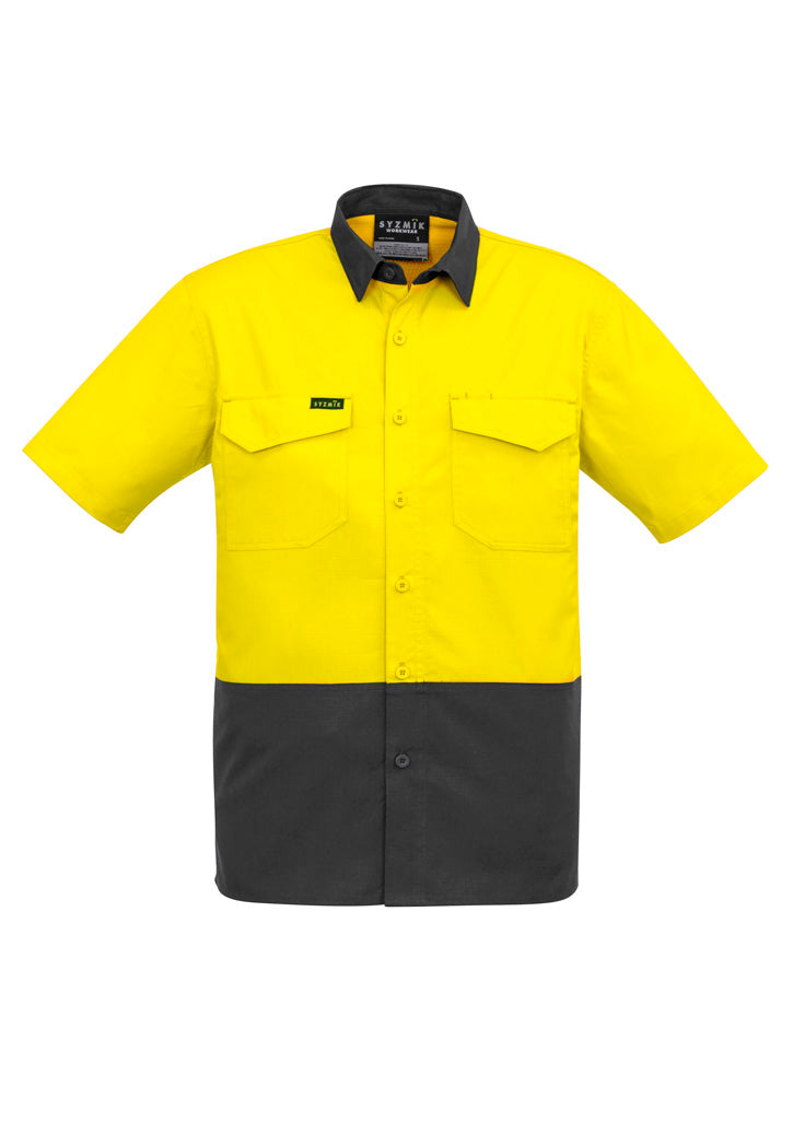Mens Rugged Cooling Hi Vis S/S Shirt