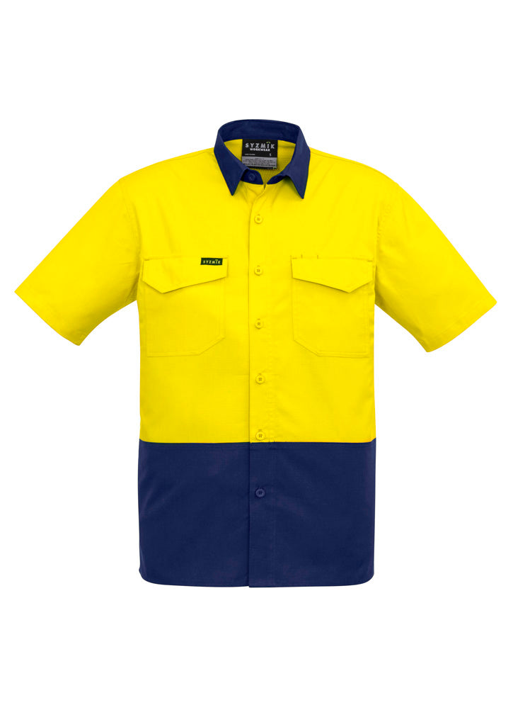 Mens Rugged Cooling Hi Vis S/S Shirt