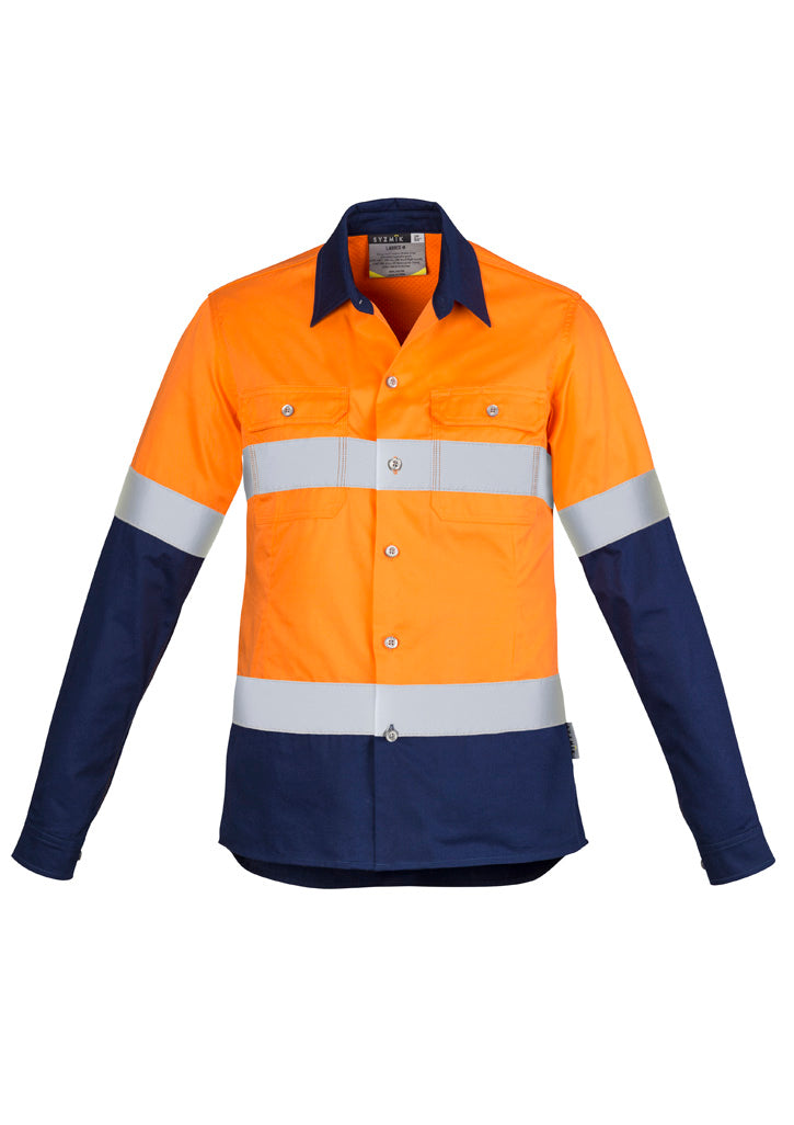 Womens Hi Vis Industrial L/S Shirt - Hoop Taped