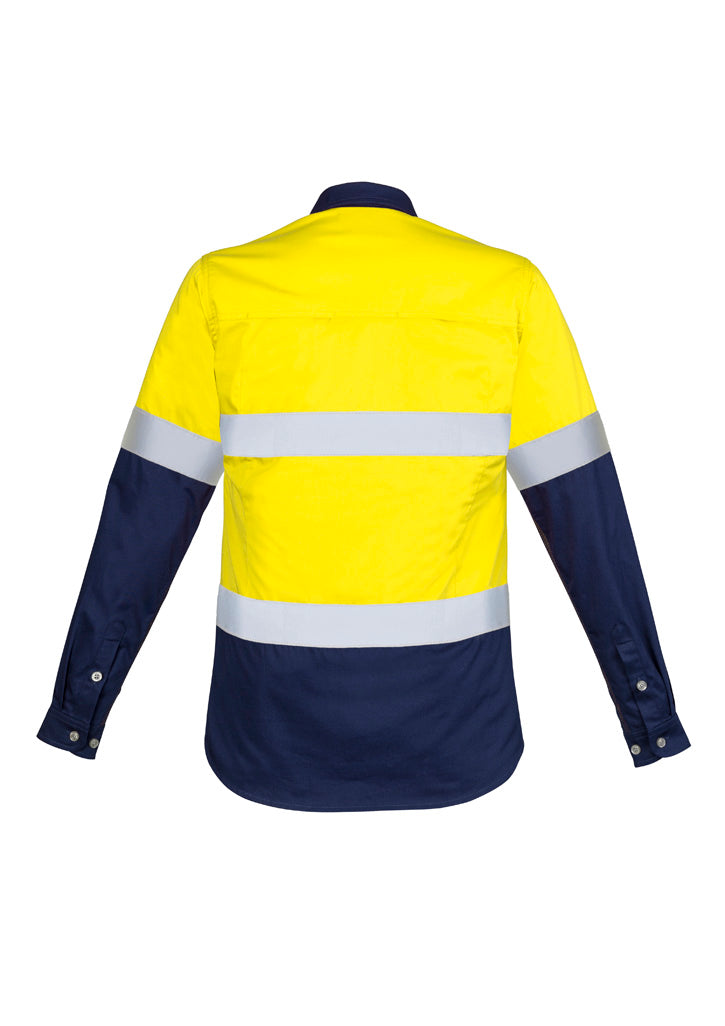 Womens Hi Vis Industrial L/S Shirt - Hoop Taped