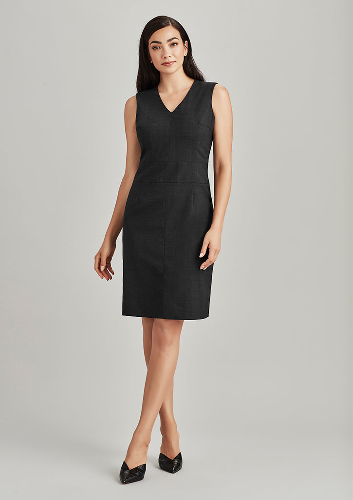 Liora Womens Sleeveless V Neck Dresses