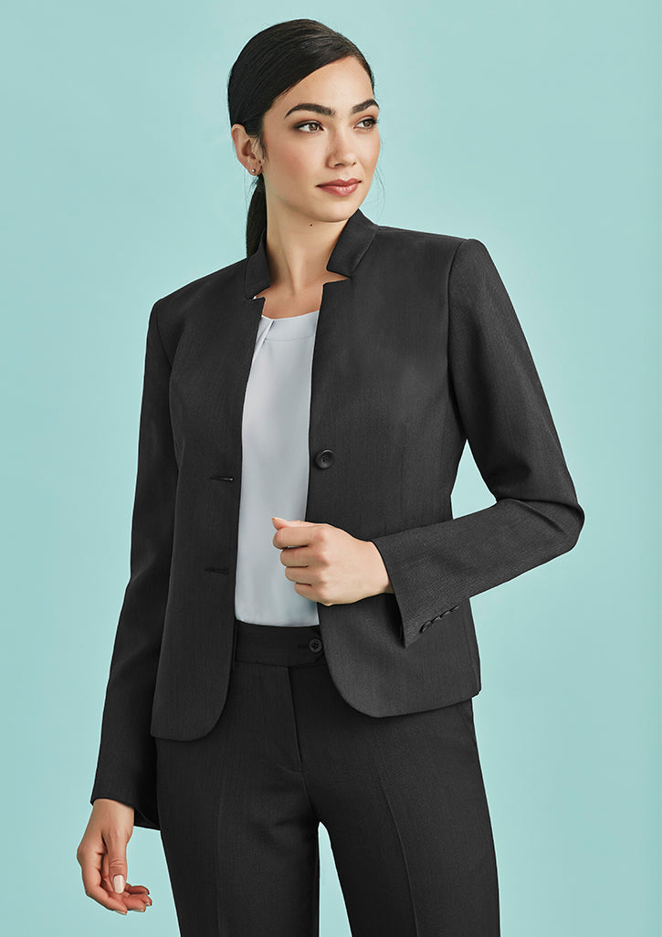 Womens Short Jacket with Reverse Lapel
