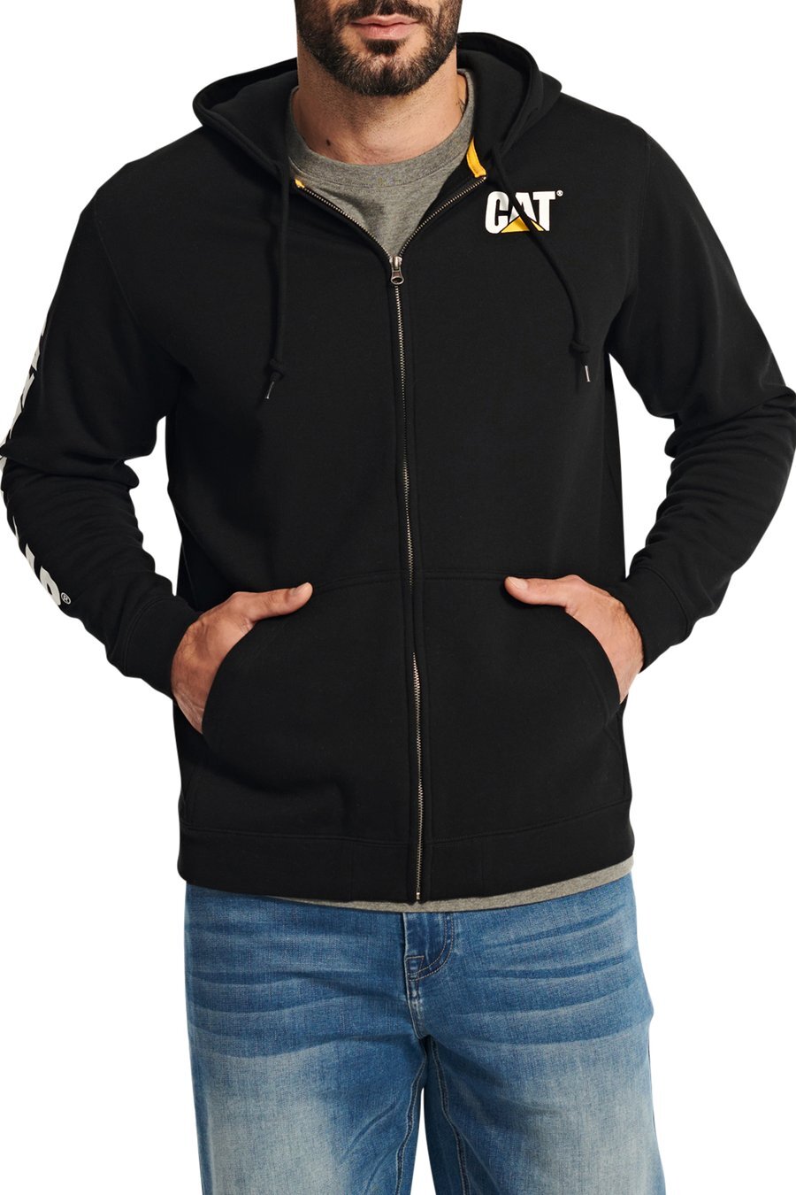 CAT Midweight Banner Full Zip Hoodies