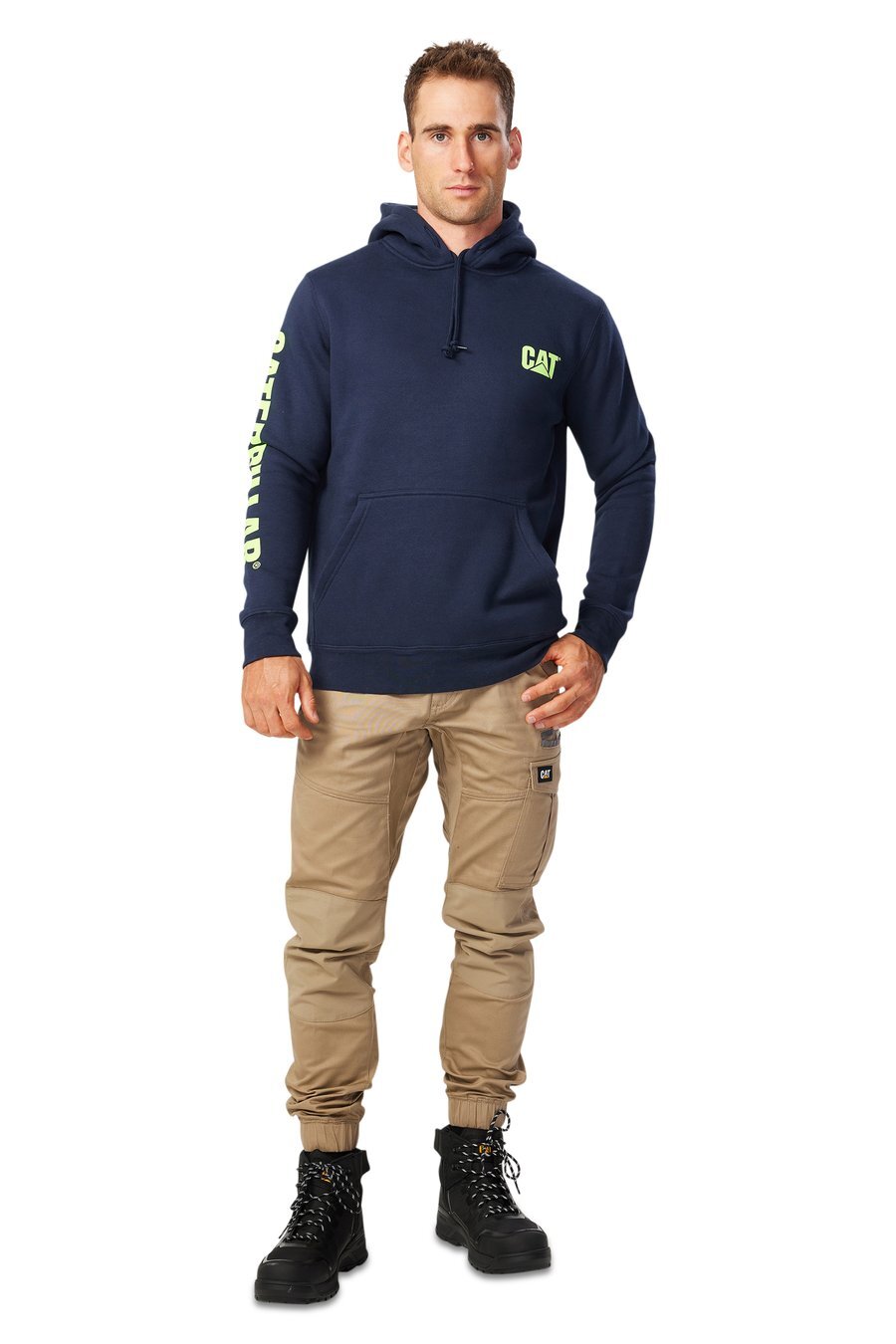 CAT Trademark Banner Hooded Sweatshirts