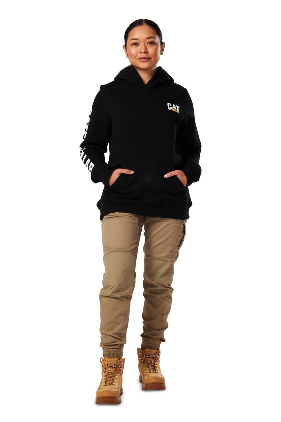 CAT Women's Trademark Banner Pullover Hoodies