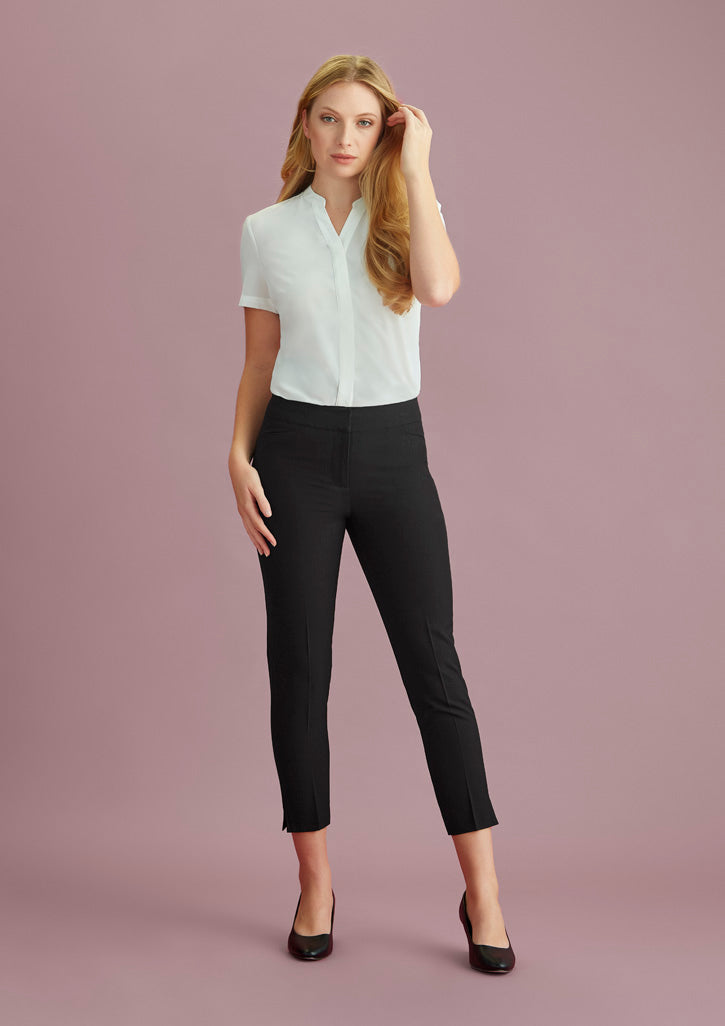 Womens 7/8 Mid-Waist Slim Leg Pant