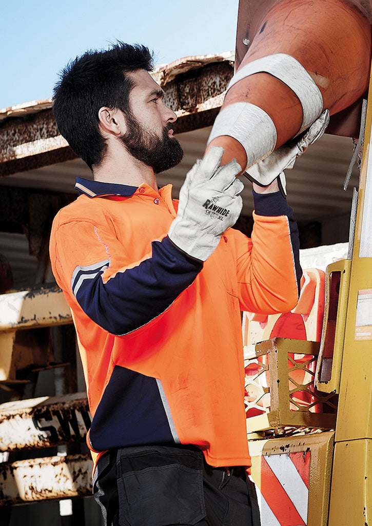 Mens Hi Vis Squad L/S Polo