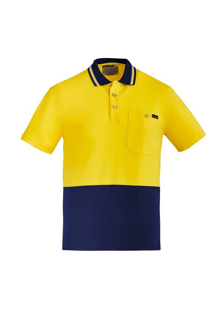 Mens Hi Vis Cotton S/S Polo