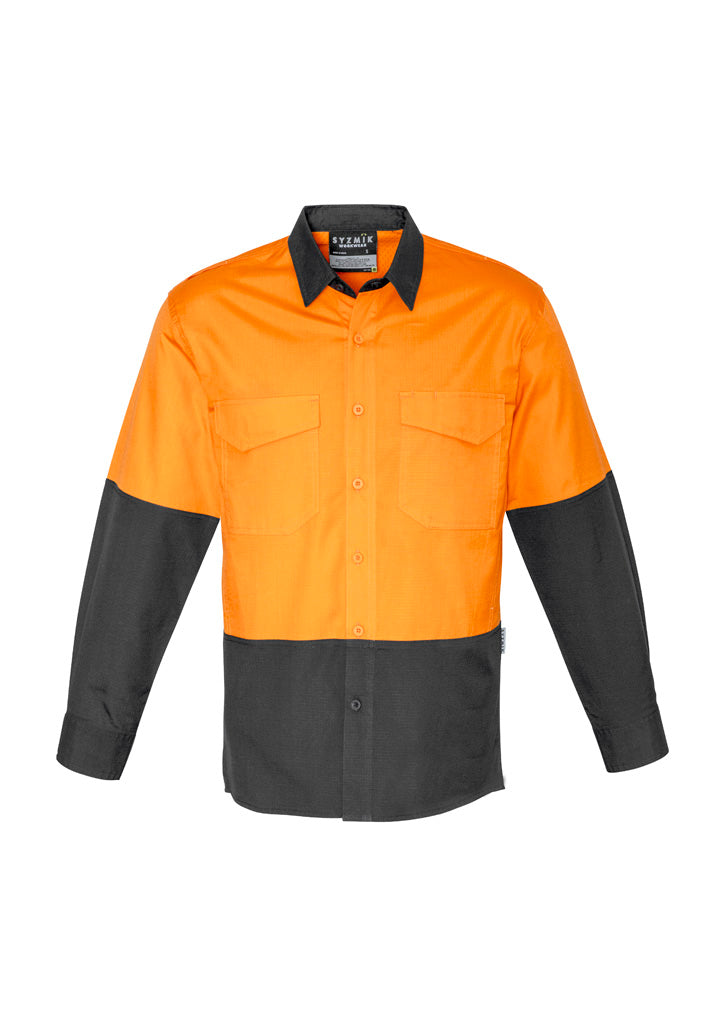 Mens Rugged Cooling Hi Vis L/S Shirt