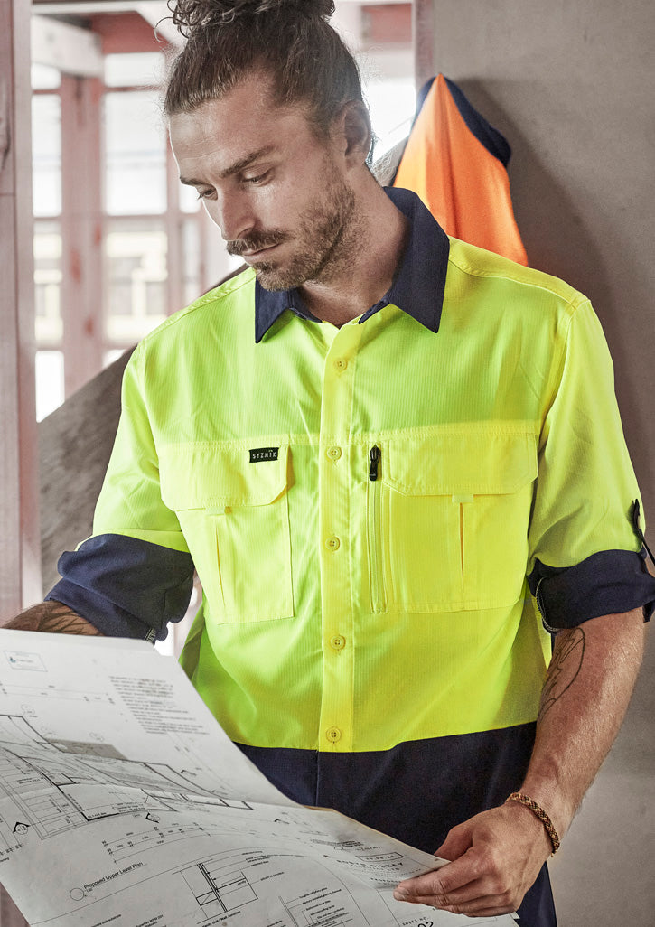 Mens Hi Vis Outdoor L/S Shirt