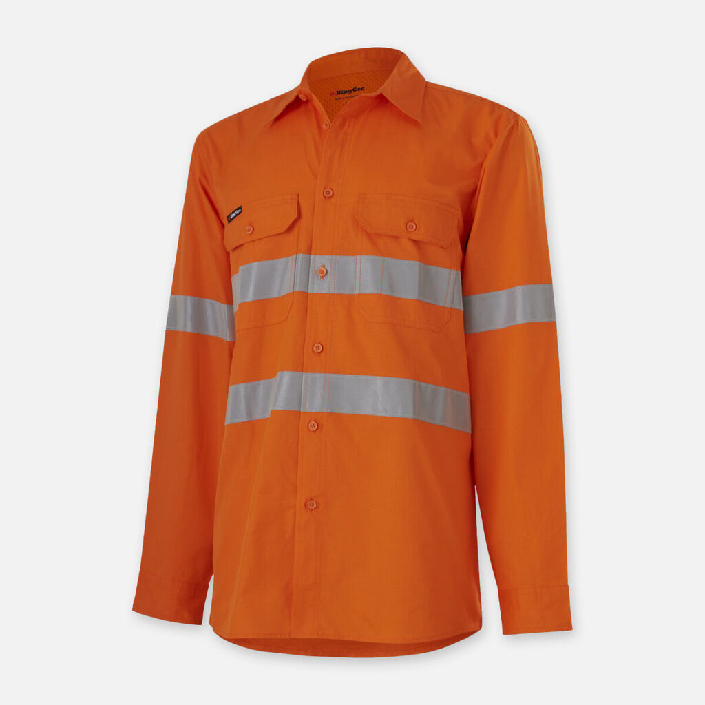 KingGee Workcool Vented Shirts Taped L/S
