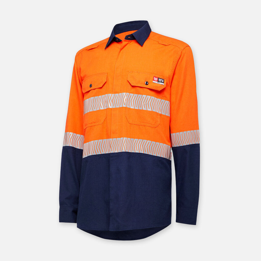 KingGee Shieldtec Lenzing Fr Hi Vis 2Tone Shirts